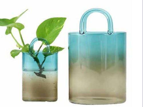 Handbag Design Glass Water Planter